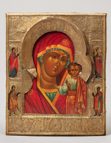 Старинная Икона Богородица Казанская - фото - 6
