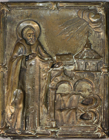 Икона Святой Сергий радонежский у гроба родителей - фото - 4