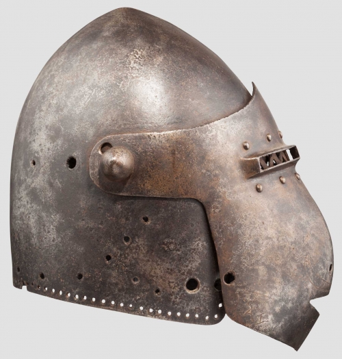 Шлем с "забралом обезьяны", в стиле 1400 годов 151-18