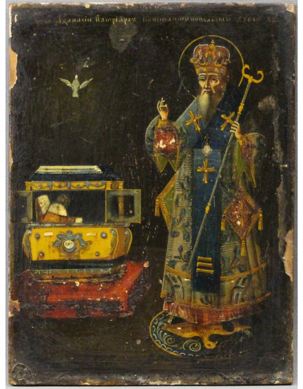 Икона Святой Афанасий Патриарх Константинопольский - фото - 2