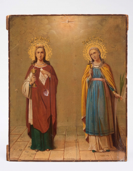 Икона святые мученицы Варвара и Татьяна - фото - 5