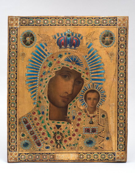 Двухсторонняя икона. Богородица Казанская со святой Параскевой Пятницей - фото - 9
