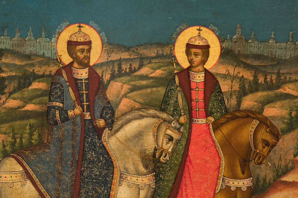 Икона Святые Князья Борис и Глеб 201-19