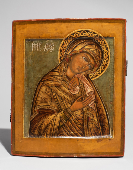 Икона Богородицы из Деисусного чина - фото - 4