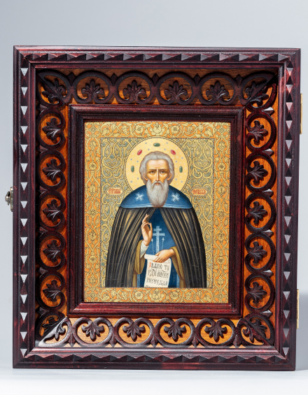 Икона Святой Преподобный Савва Сторожевский, Звенигородский, игумен - фото - 7