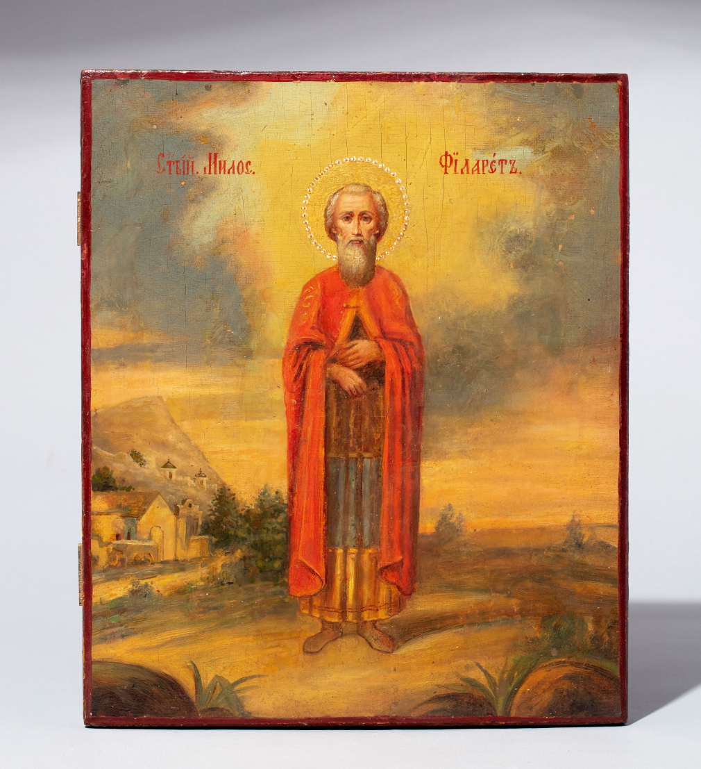 Икона Праведный Филарет Милостивый, Пафлагонянин 169-20