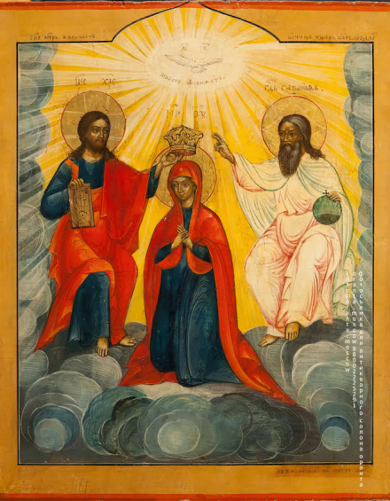 Икона Коронование Пресвятой Богородицы - фото - 5