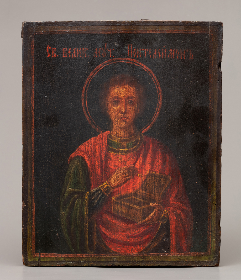 Икона Святой Пантелеимон 123-21