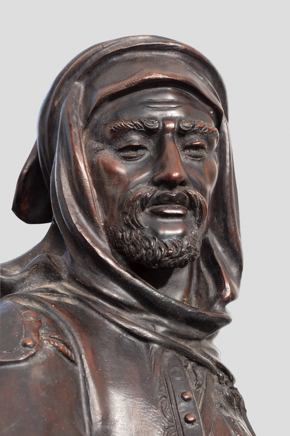 Бронзовая скульптура Араб на коне 335-21