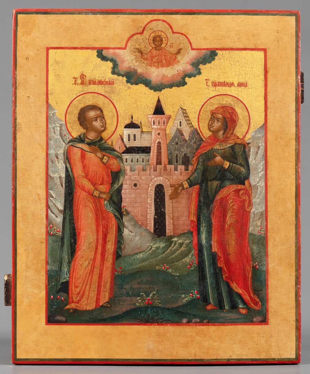 Икона Святые мученик Тимофей и праведная Анна - фото - 2