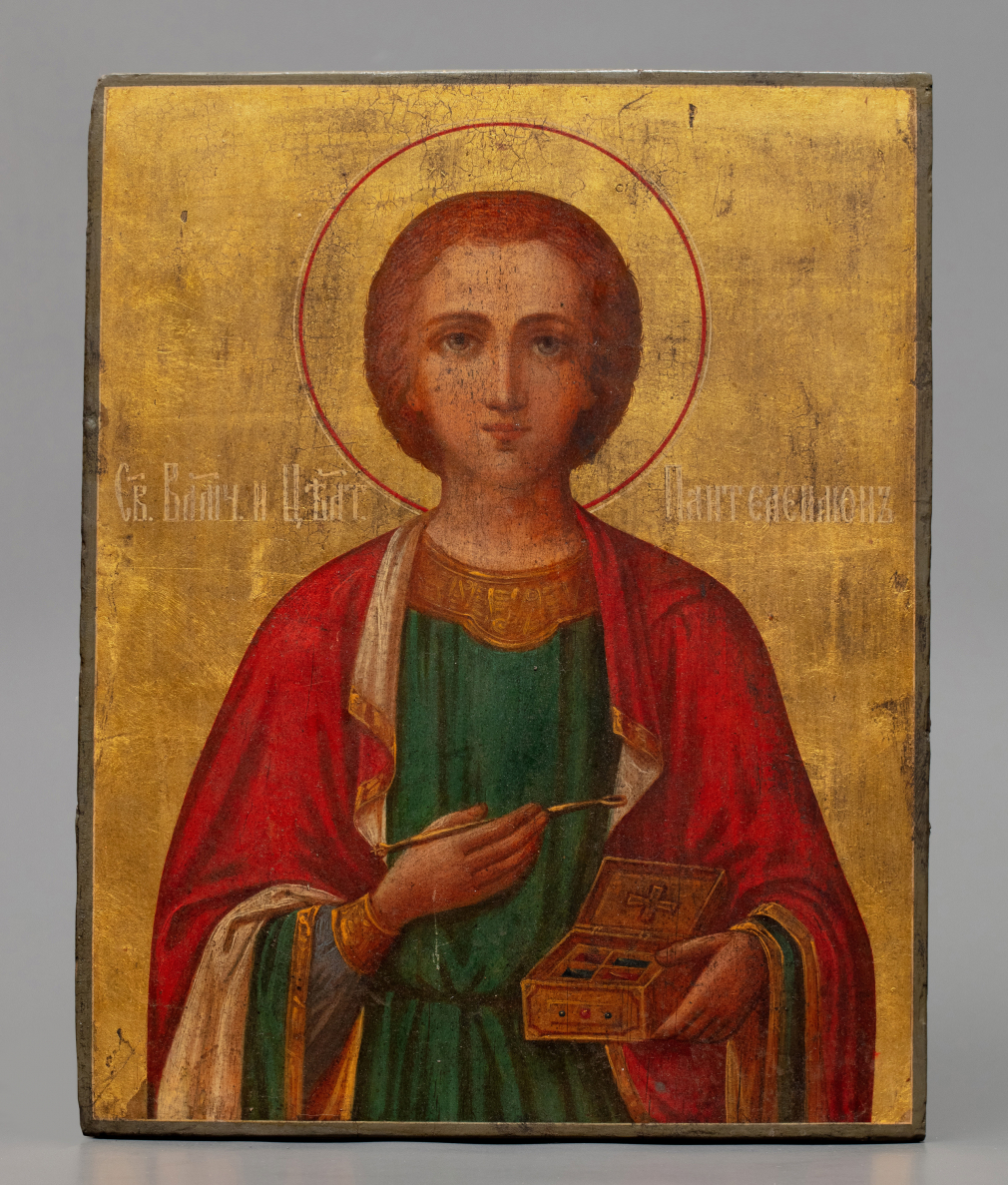 Икона Святой Пантелеимон 178-21