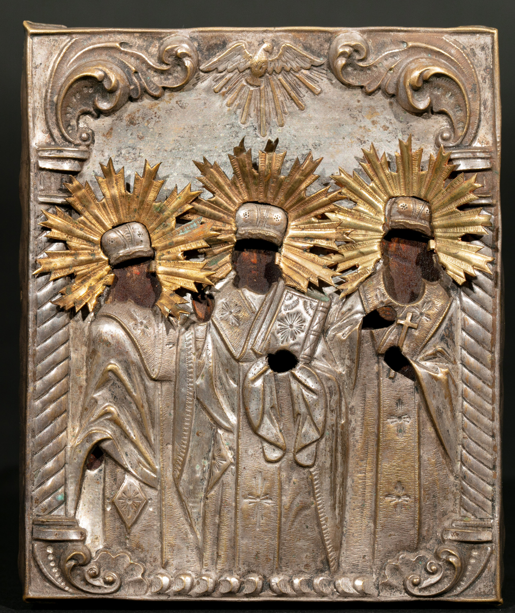 Икона Собор Трех святителей / Святой Василий Великий, Иоанн Златоуст и Григорий Богослов - фото - 2