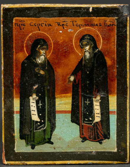 Икона преподобные Сергий и Герман Валаамские - фото - 2