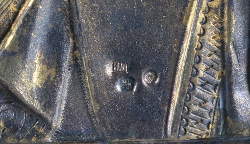 Икона Господь Вседержитель в серебряном окладе с эмалью 119-22