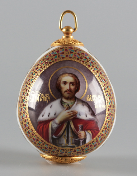 Яйцо пасхальное с Образом святого Александра Невского - фото - 4