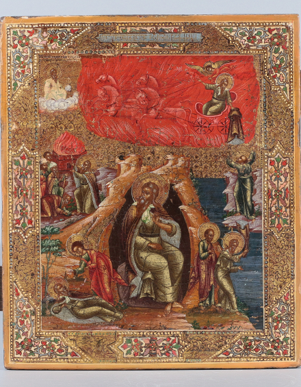 Икона Огненное Восхождение пророка Илии - фото - 2