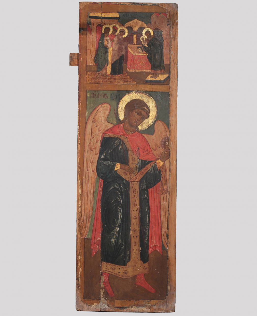 Архангел Михаил с иконой из праздничного чина Сретение Господне 232-22