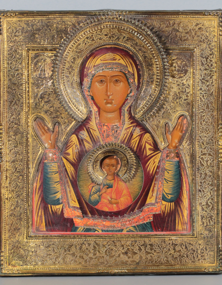 Икона Богородица Знамение (Оранта) - фото - 3