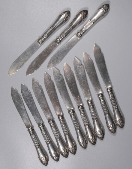 Серебряные ножи для фруктов - фото - 2