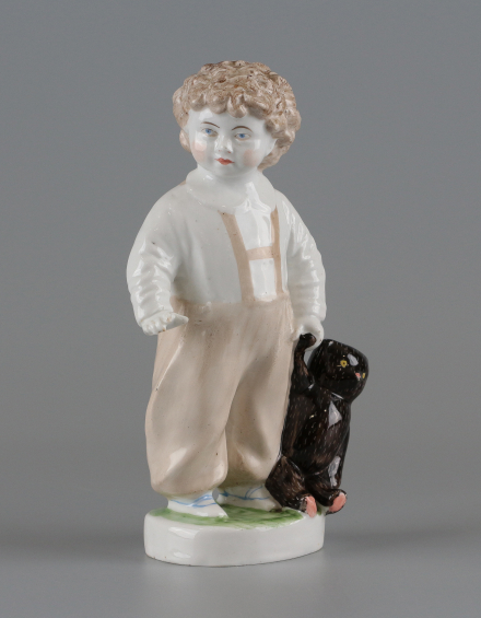 Скульптура Мальчик с медведем - фото - 3