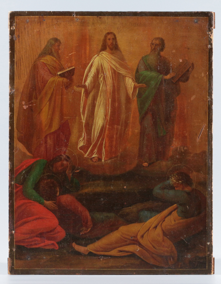 Икона Преображение Господне, иконописец М.Козлов, 1866 г. - фото - 2
