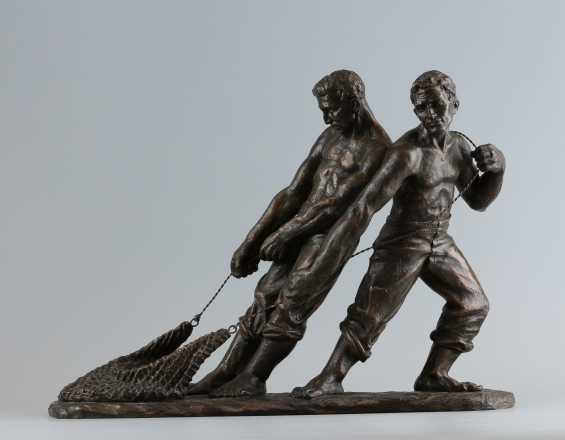 Скульптура Рыбаки Johann Dommisse - фото - 4