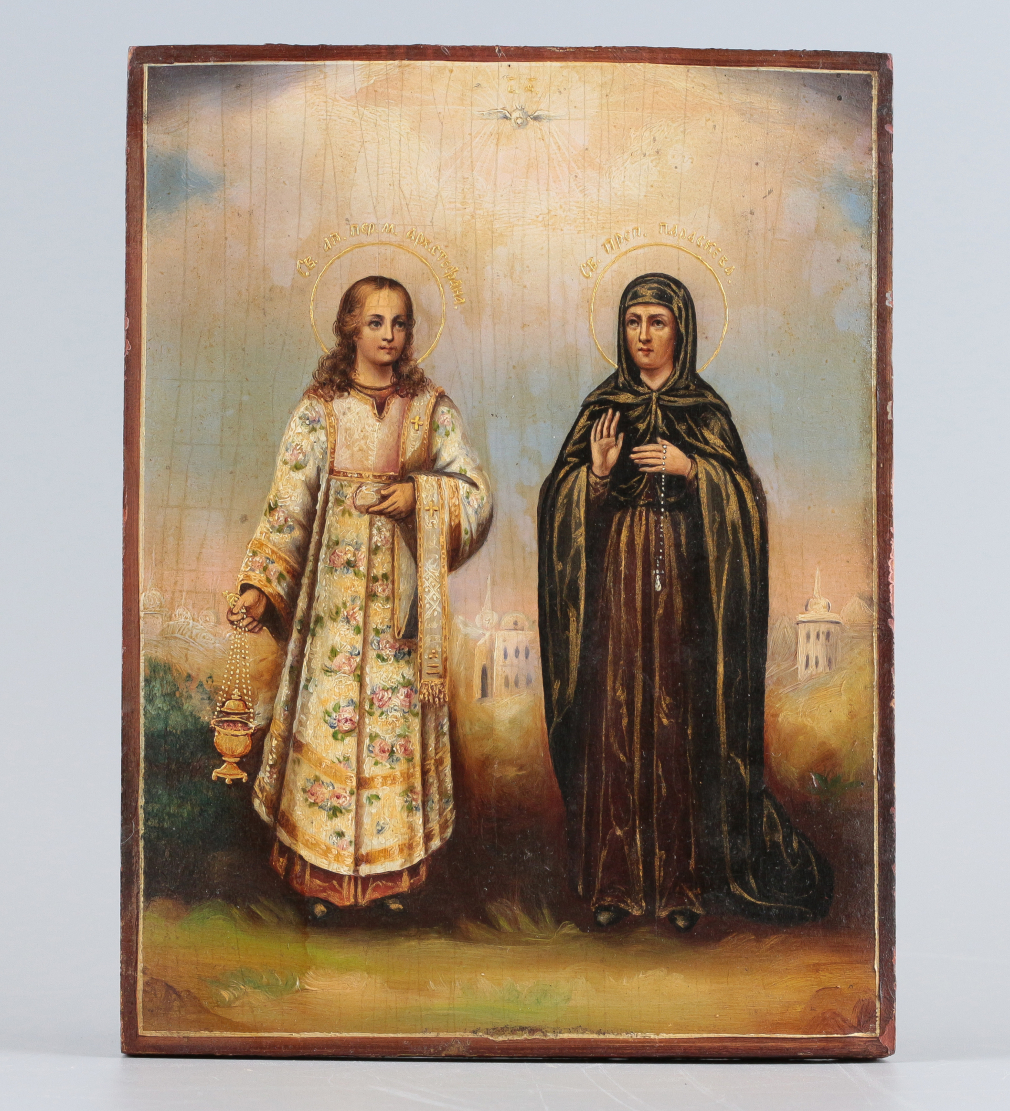 Икона Святой Апостол первомученик и Архидиакон Стефан и Параскева 0020-23