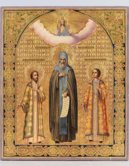 Икона Святые Князья Феодор, Давид и Константин Ярославские - фото - 3