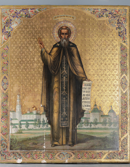 Икона Святой Сергий Радонежский - фото - 3