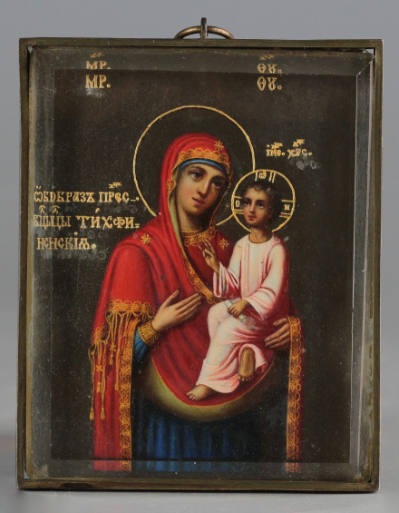 Икона прикроватная Богородица Тихвинская - фото - 2