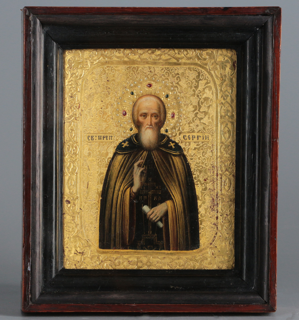 Икона Святой Сергий Радонежский - фото - 1