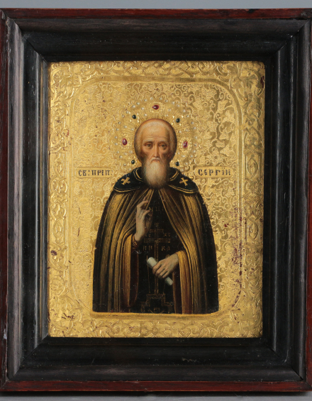 Икона Святой Сергий Радонежский - фото - 1