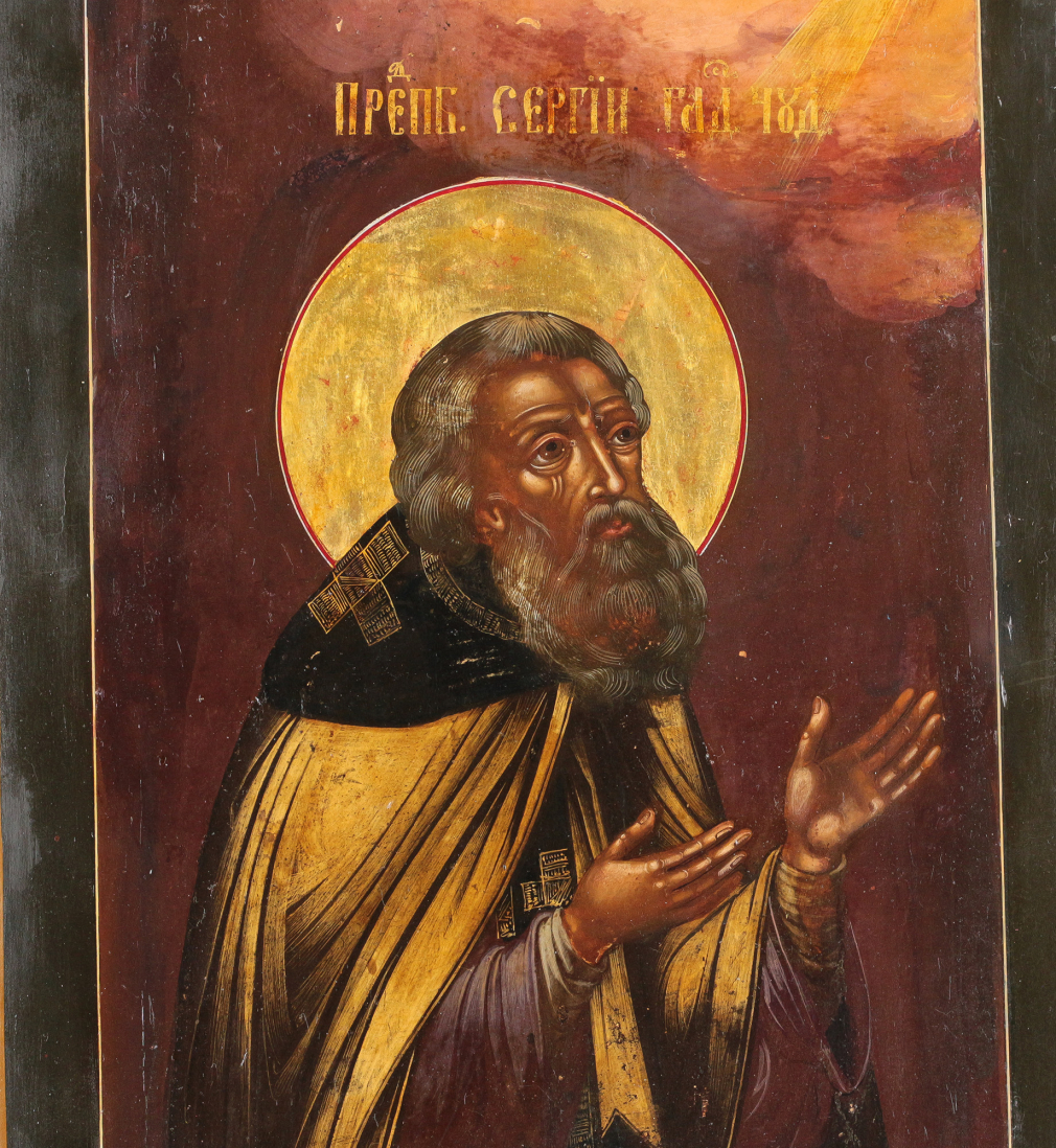 Икона Преподобный Сергий Радонежский 00290-24