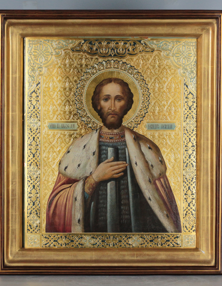 Икона Святой Александр Невский - фото - 1