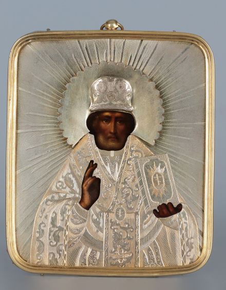Икона настенная Святой Николай Чудотворец - фото - 3