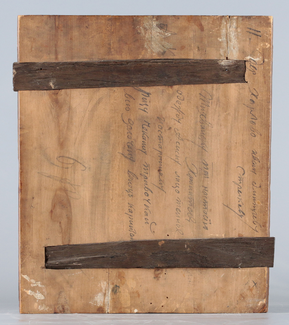 Икона Богородица Тихвинская с предстоящими святой Анастасией и Ангелом Хранителем 00445-24