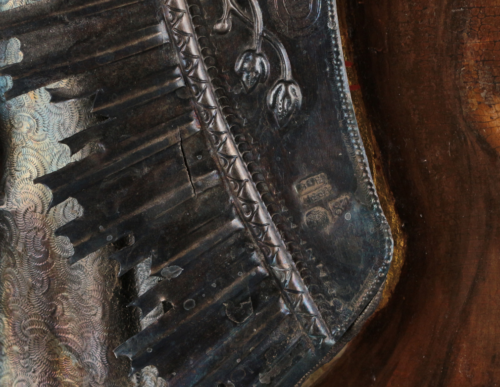 Икона Образ Спаса Нерукотворного в серебряном окладе 00457-24