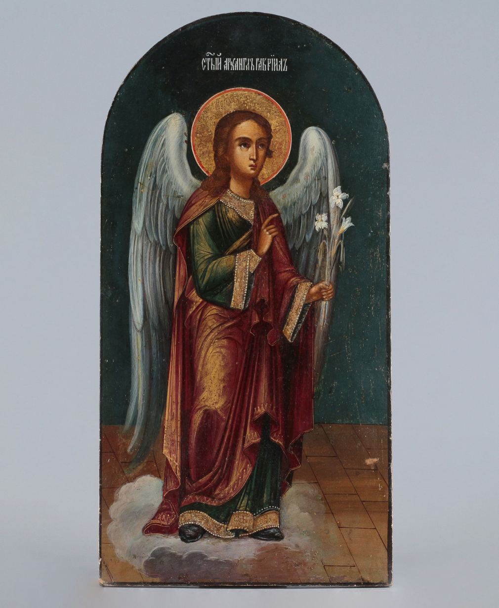 Икона Архангел Гавриил из сюжета Благовещение - фото - 3