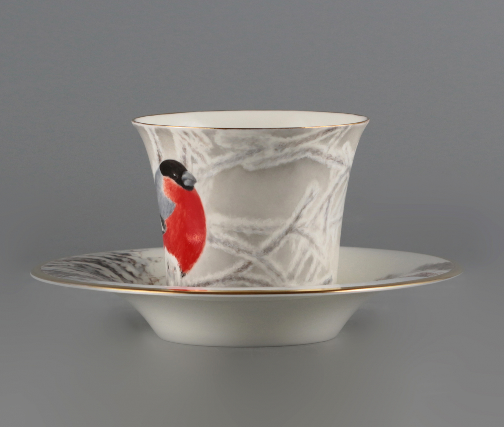 Чайная пара Снегирь 2840-24