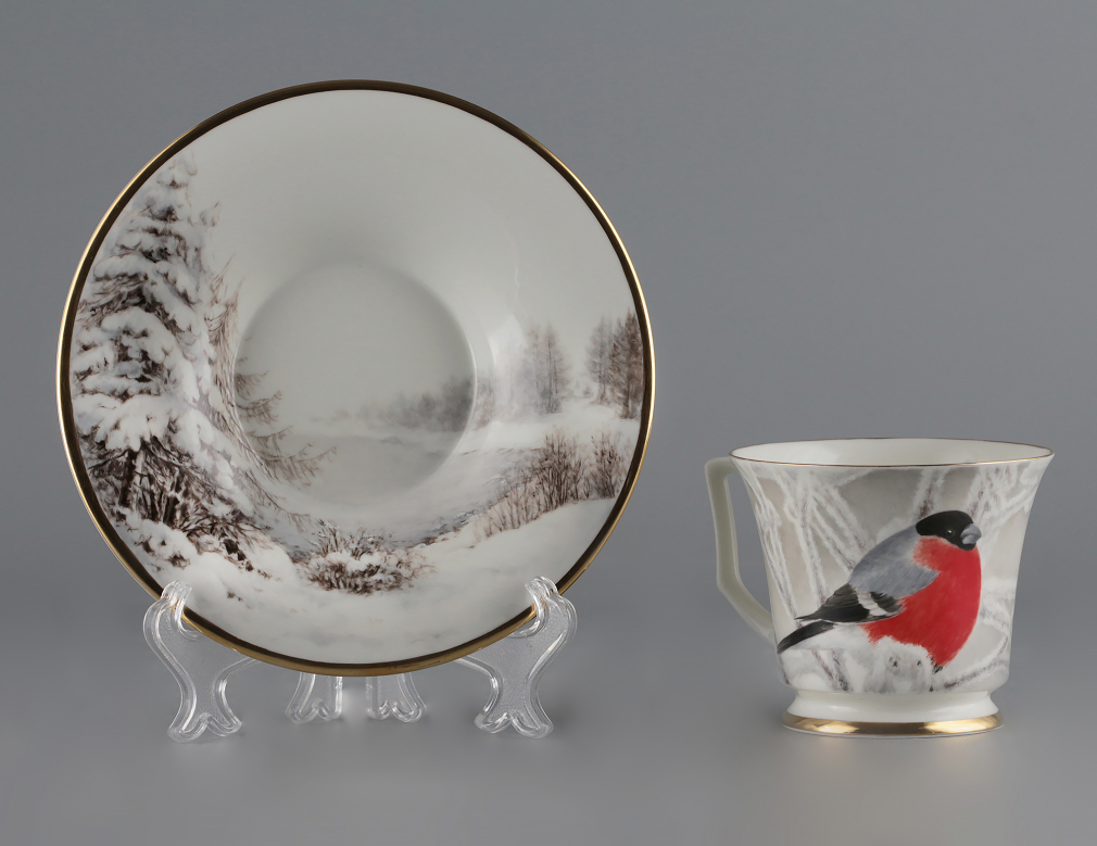 Чайная пара Снегирь - фото - 3