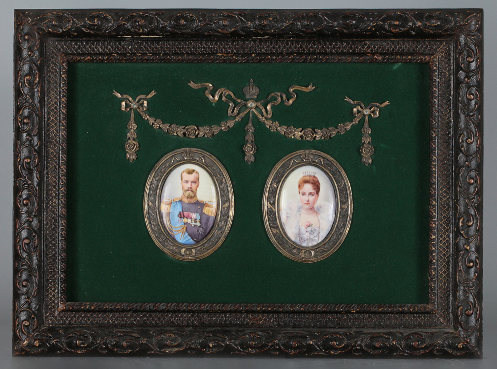 Парные портреты Николай II и Александра Федоровна - фото - 1