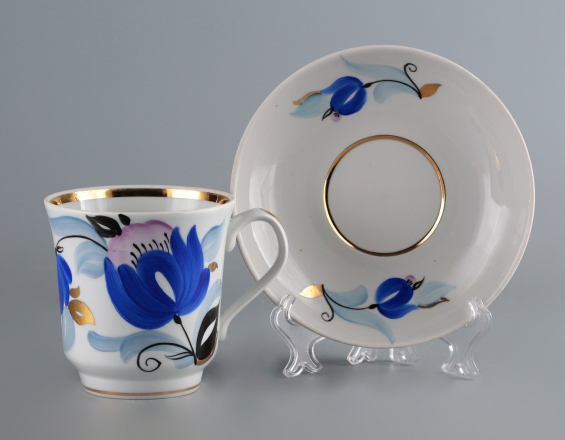 Чайная пара Цветы - фото - 1