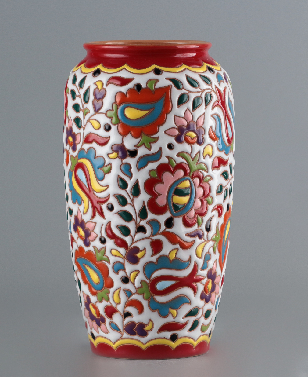 Ваза с растительный орнаментом/ 3 - фото - 2