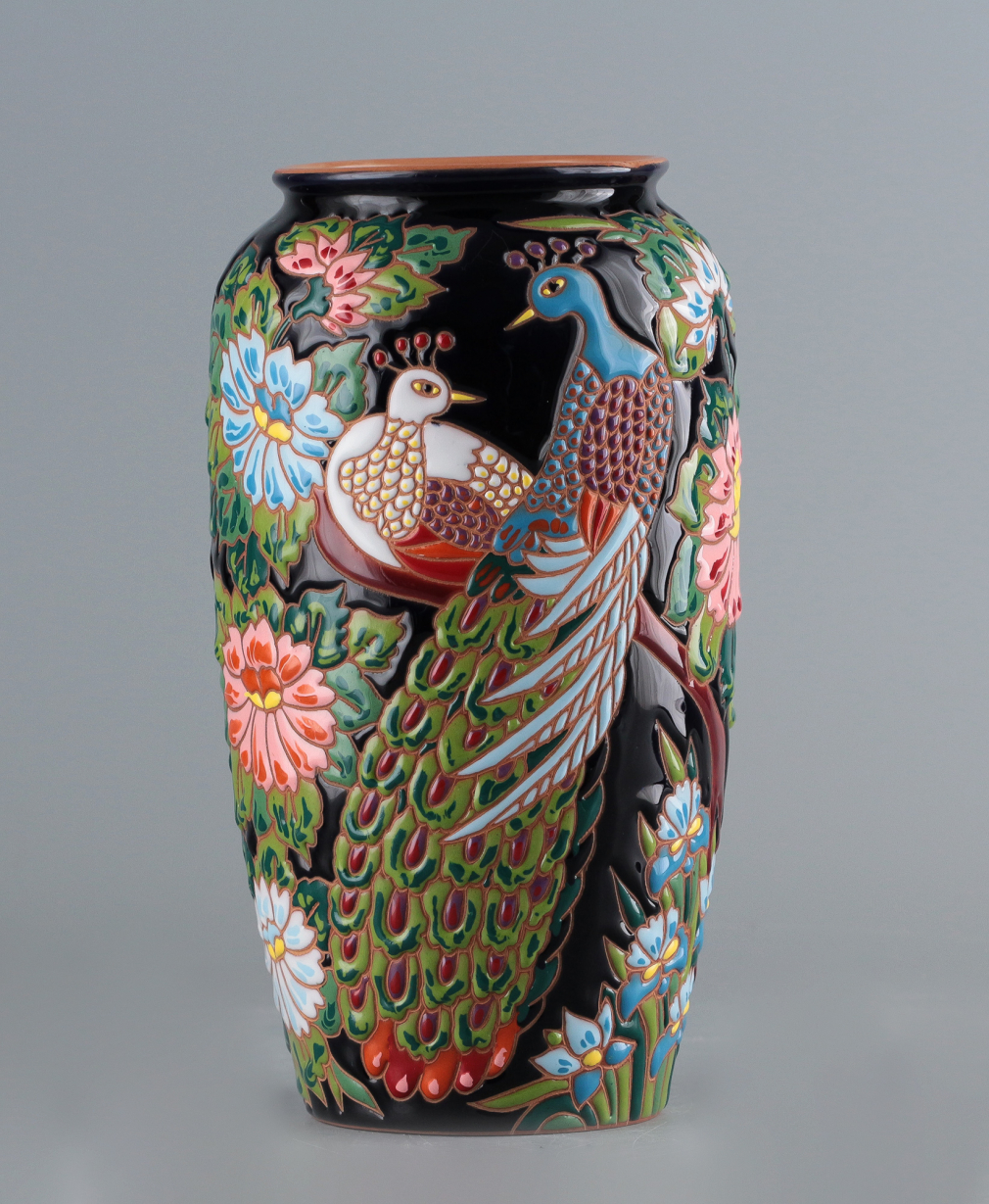 Ваза с павлинами - фото - 4