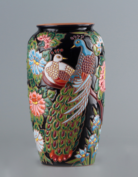 Ваза с павлинами - фото - 4