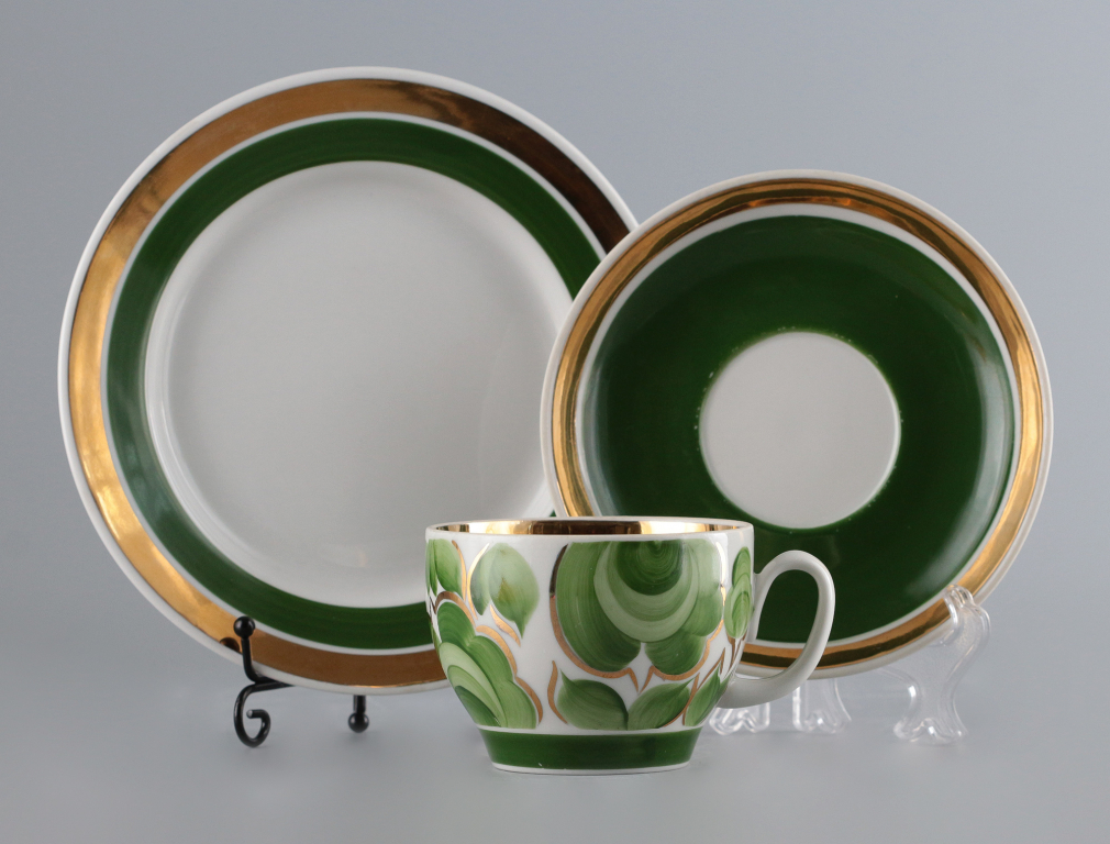 Чайная тройка Зеленый сад - фото - 1