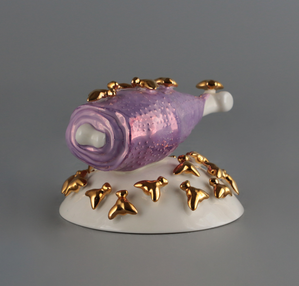 Скульптура Рулька с мухами - фото - 4