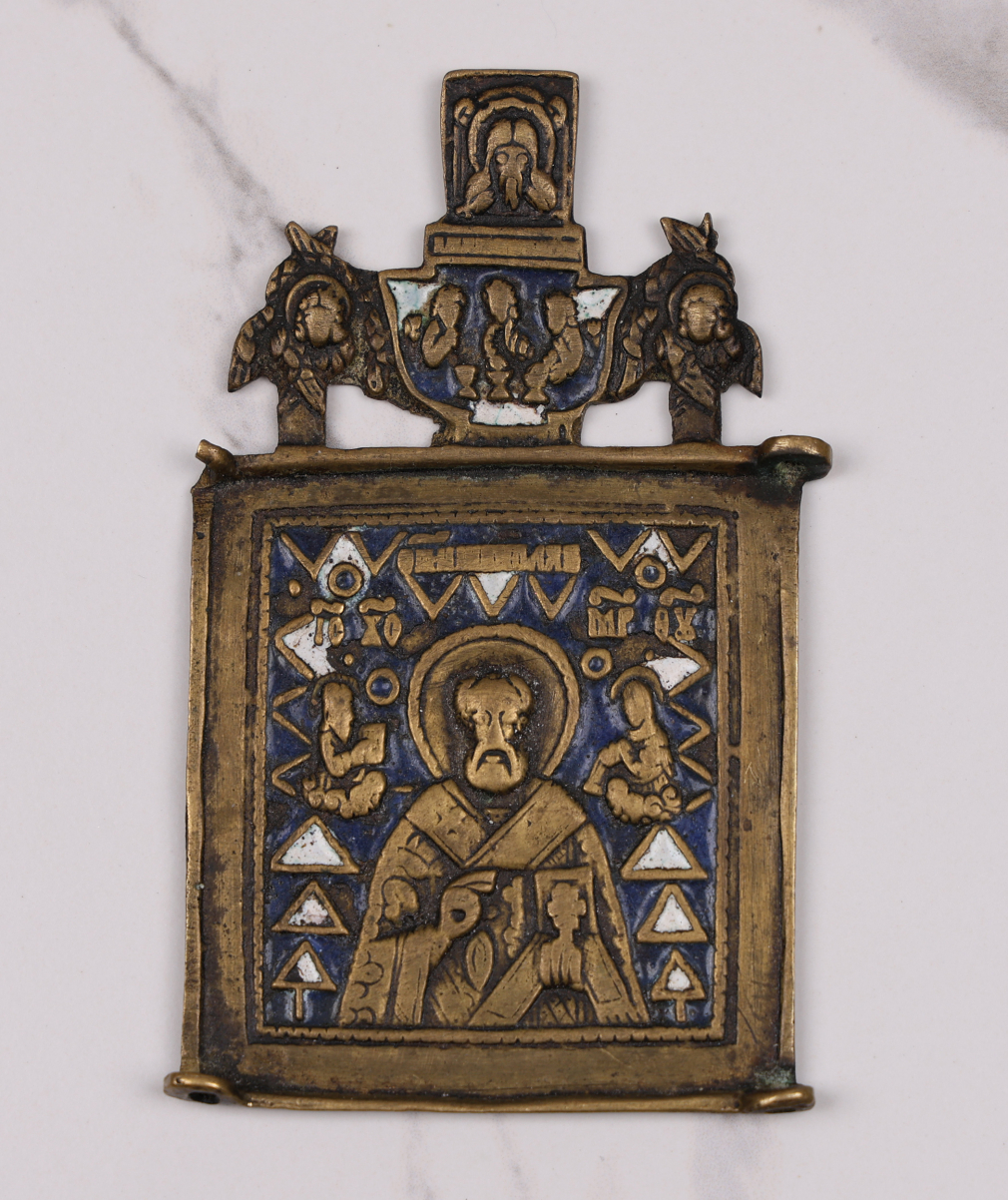 Икона Святой Николай Чудотворец /часть складня - фото - 2