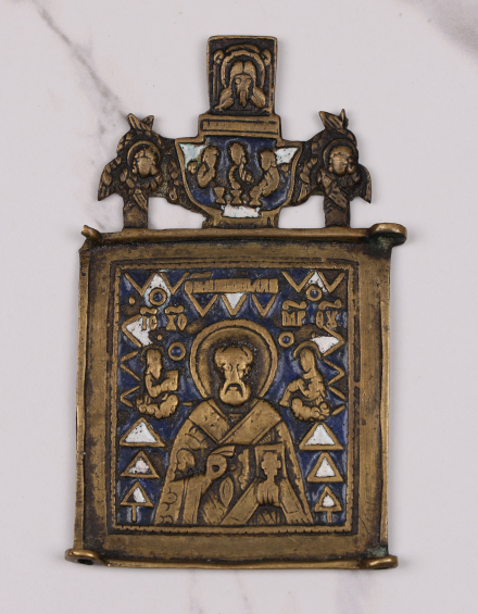 Икона Святой Николай Чудотворец /часть складня - фото - 2