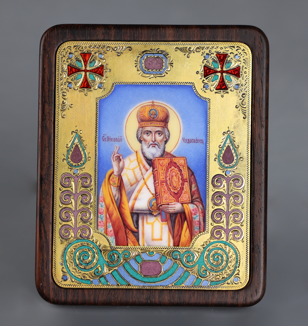 Икона Святой Николай Чудотворец 00148-25